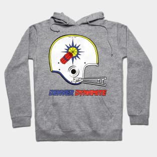 Defunct Denver Dynamite Football Team Helmet Hoodie